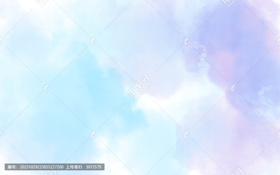 水彩暈染涂鴉紋理青藍(lán)色背景