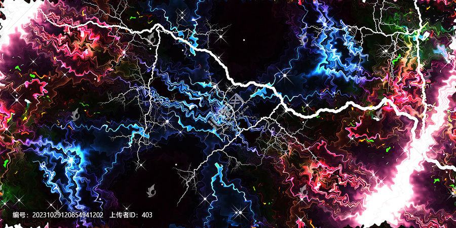 炫酷閃電星空KTV酒吧背景