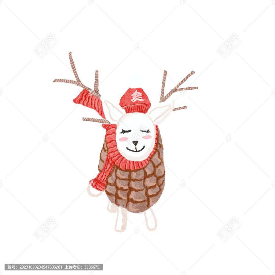 圣誕節(jié)小鹿節(jié)日素材