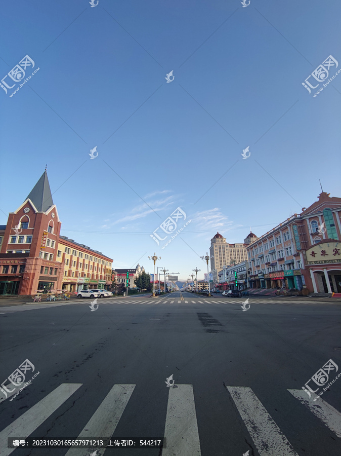 阿尔山路口俄式建筑街景