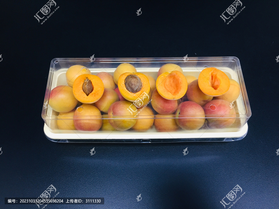 杏子果切圖