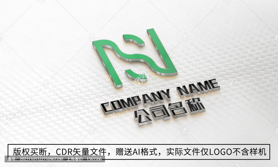 NS字母logo标志商标设计