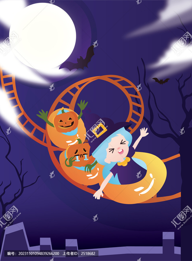 萬圣節(jié)插畫