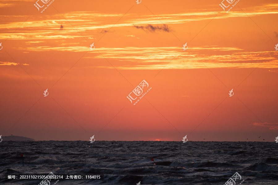 大连夏家河子海上日落