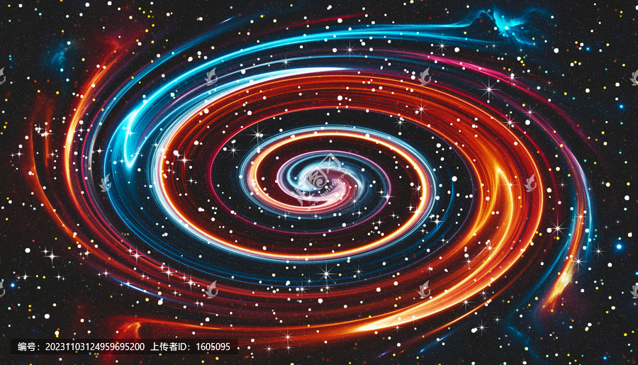 絢麗旋渦星空軟膜