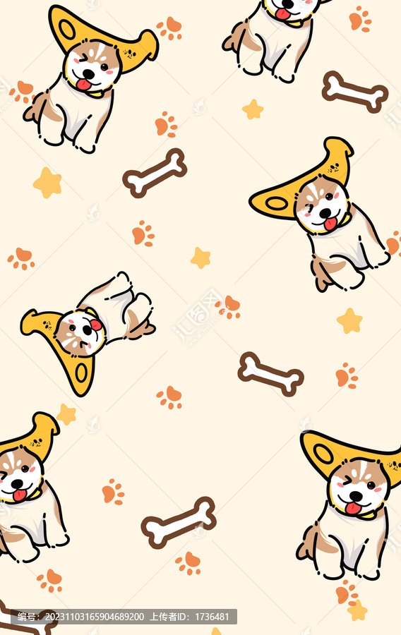 卡通動物壁紙家紡