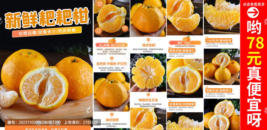 粑粑柑詳情頁