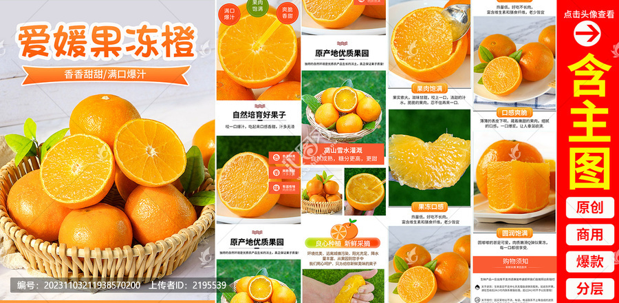 愛媛果凍橙詳情頁