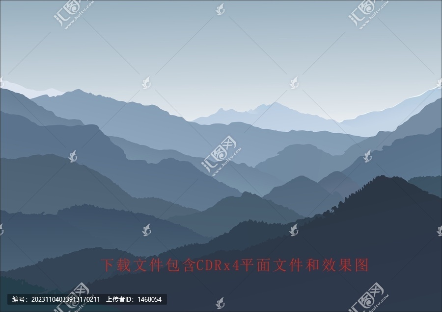 大山矢量條紋底紋花紋素材