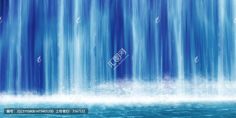 瀑布流水生財(cái)