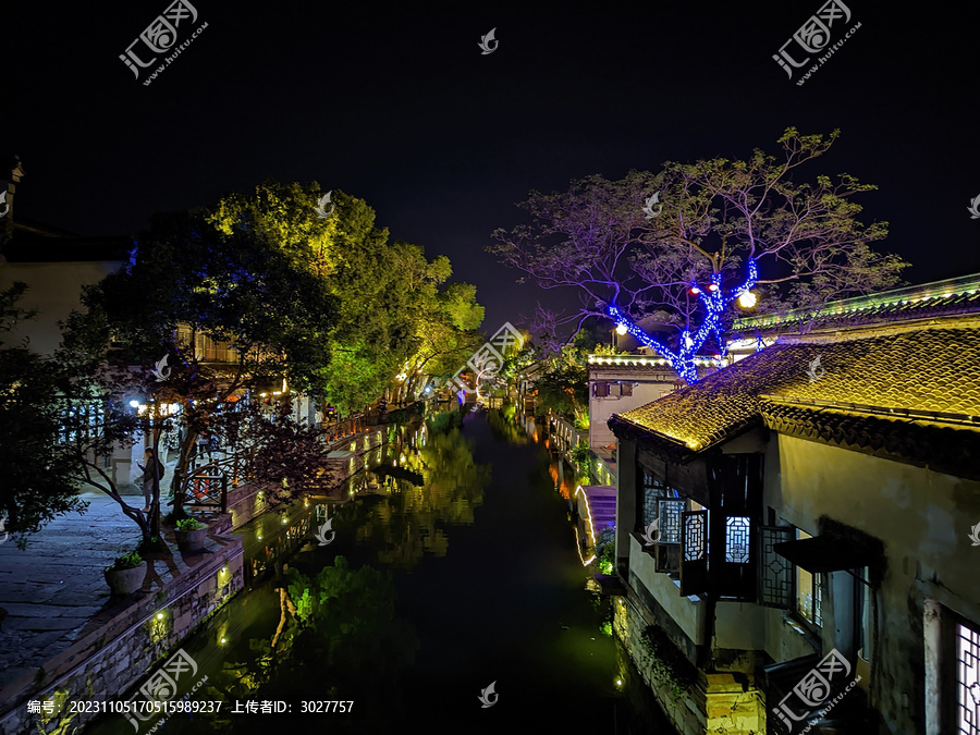 江南水乡夜景