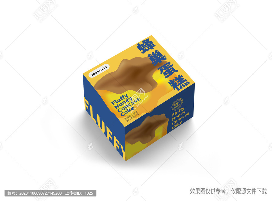 蜂巢蛋糕彩盒包裝