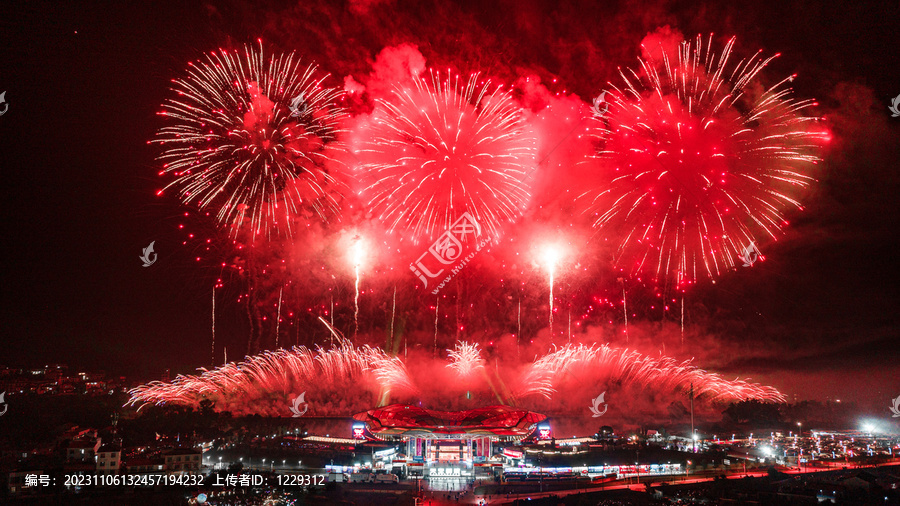 浏阳天空剧场烟花表演