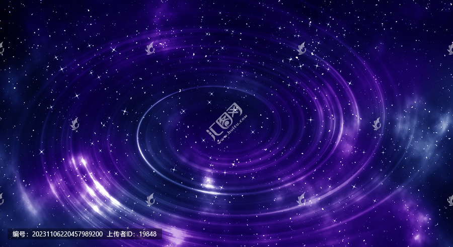 藍(lán)色星空旋渦背景圖