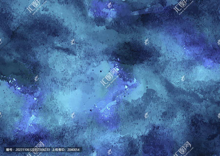 水彩夜空