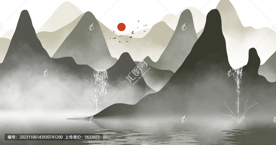 水墨裝飾畫