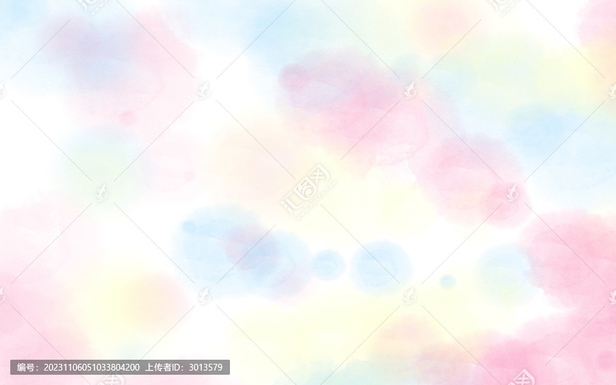 水彩筆刷暈染涂鴉彌散七彩背景