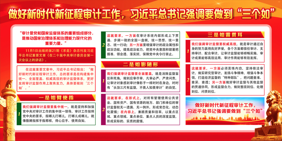 做好新時代審計工作