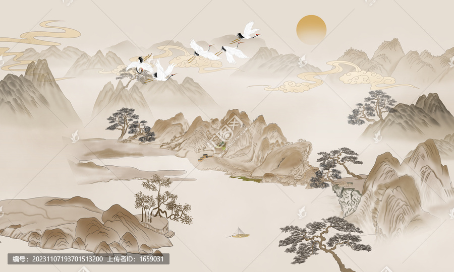 新中式山水畫