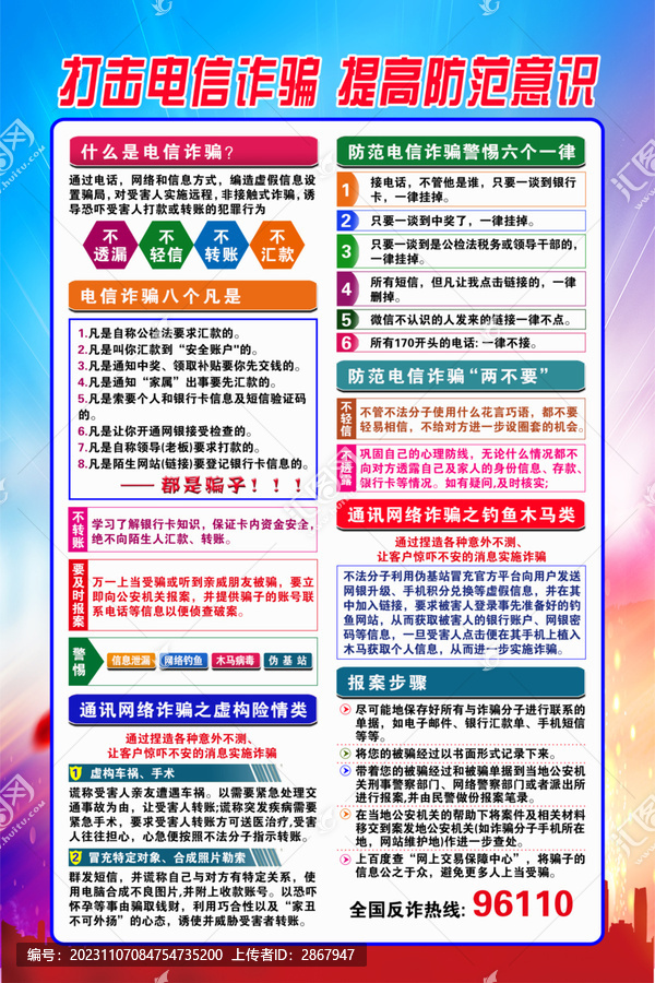 電信詐騙宣傳