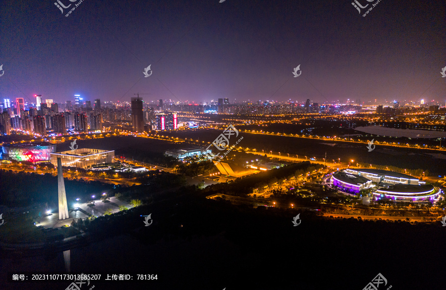 渡江战役纪念馆夜景