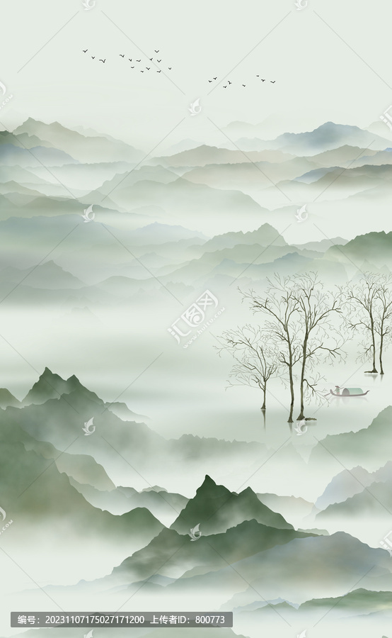 新中式寫意山水