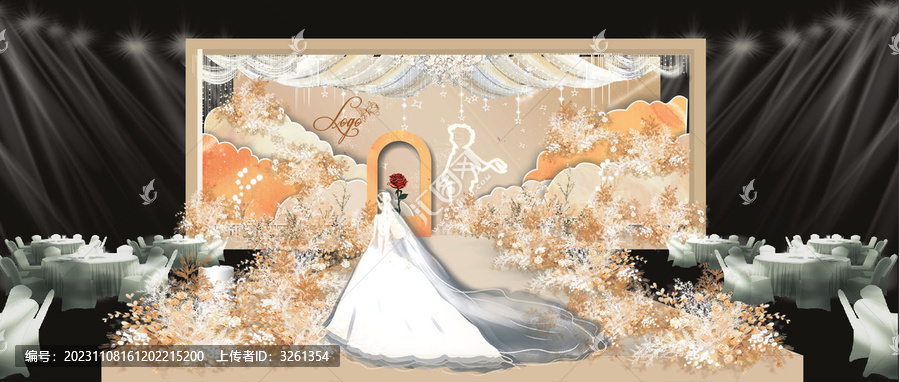 小王子玫瑰花婚禮效果圖