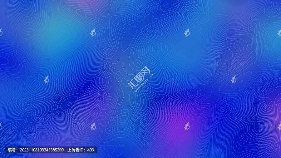 海藍色炫酷彩色意境線條背景