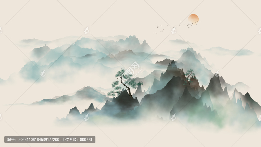 禪意新中式山水