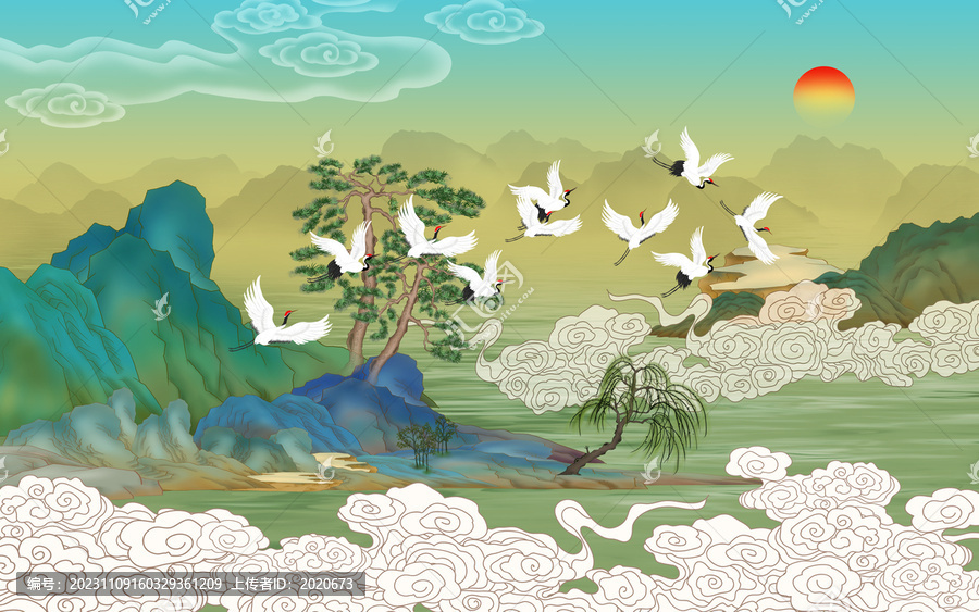 國潮山水