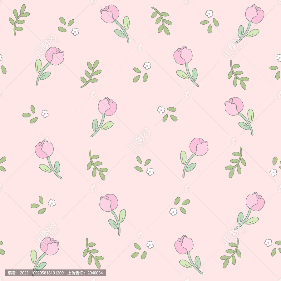 玫瑰花卉印花