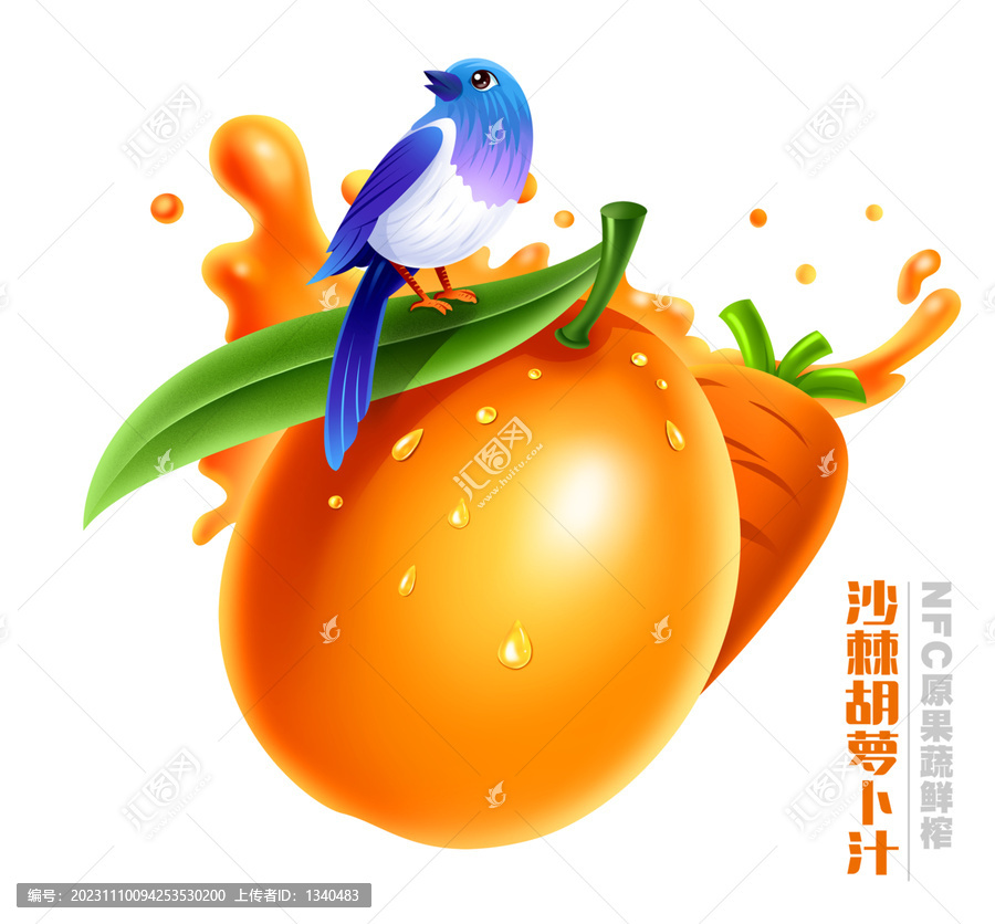 沙棘胡蘿卜汁飲料包裝