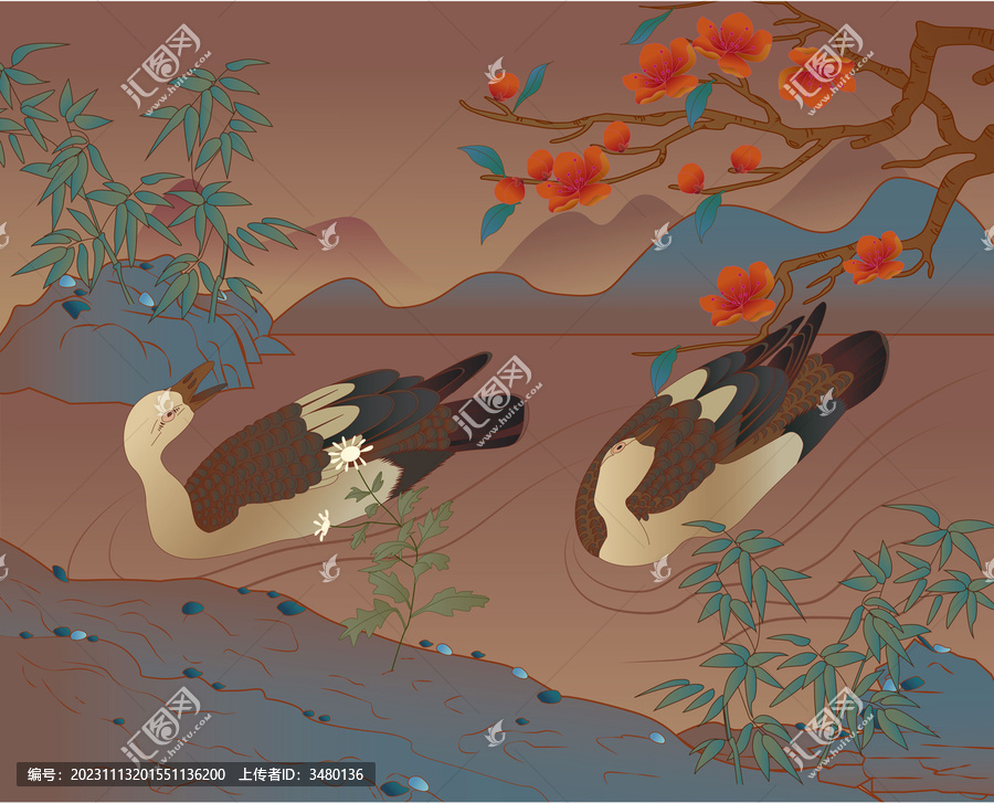 鴨子插畫