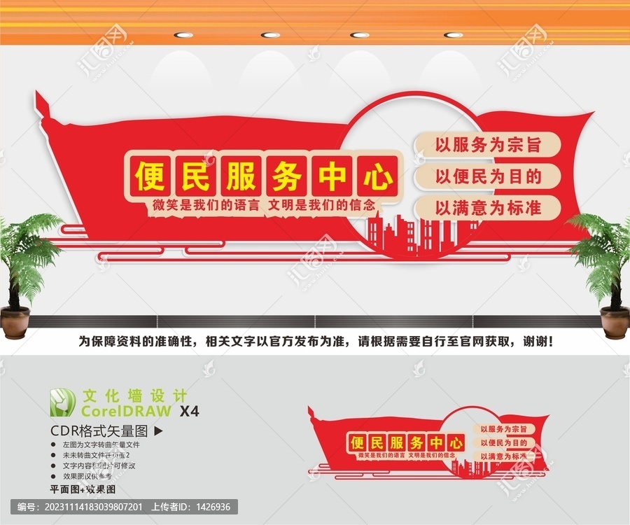 便民服務(wù)中心文化背景墻