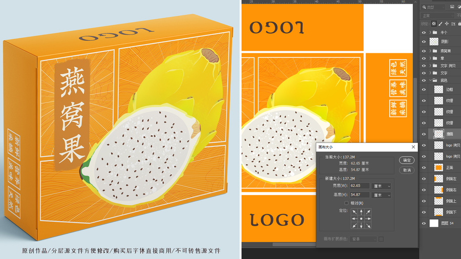 手繪燕窩果包裝插畫