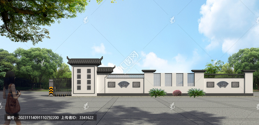 圍墻效果圖
