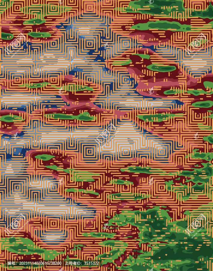 底纹地毯迷宫图案