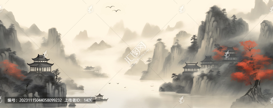 新中式山水畫