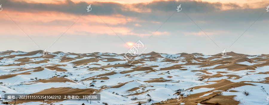 雪后沙漠