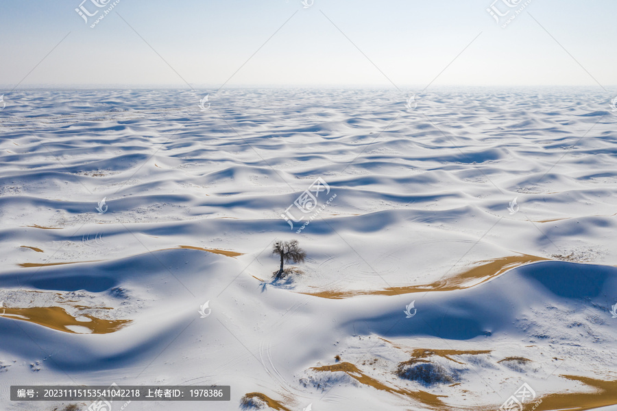 雪后沙漠