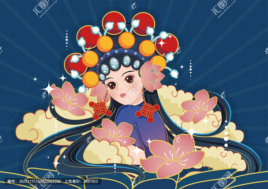 國潮京劇女孩