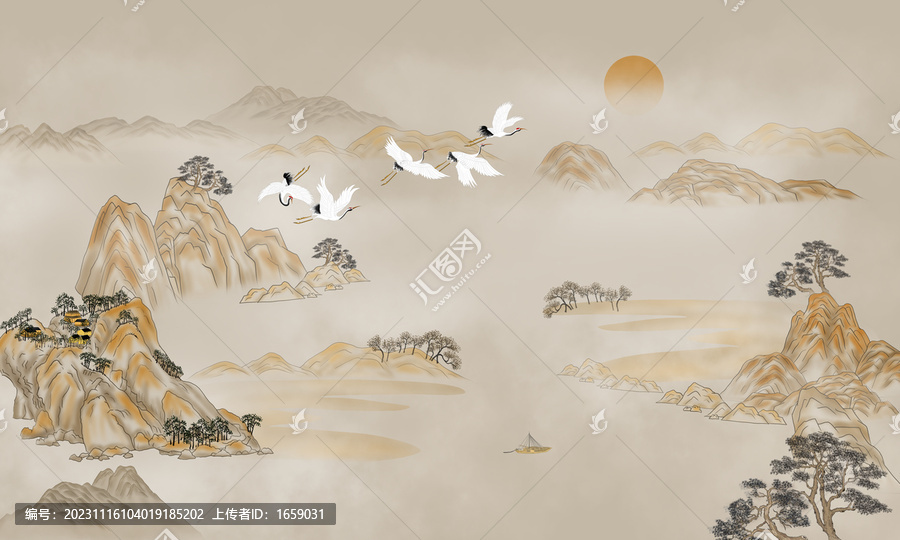 新中式山水畫