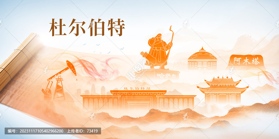 杜爾伯特山水墨美麗畫卷歷史