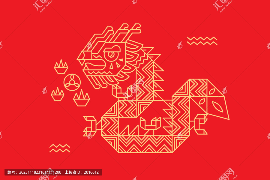 創(chuàng)意龍圖案