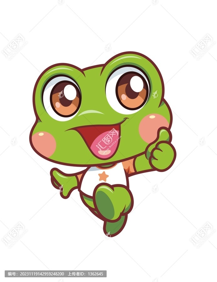 卡通可愛小青蛙
