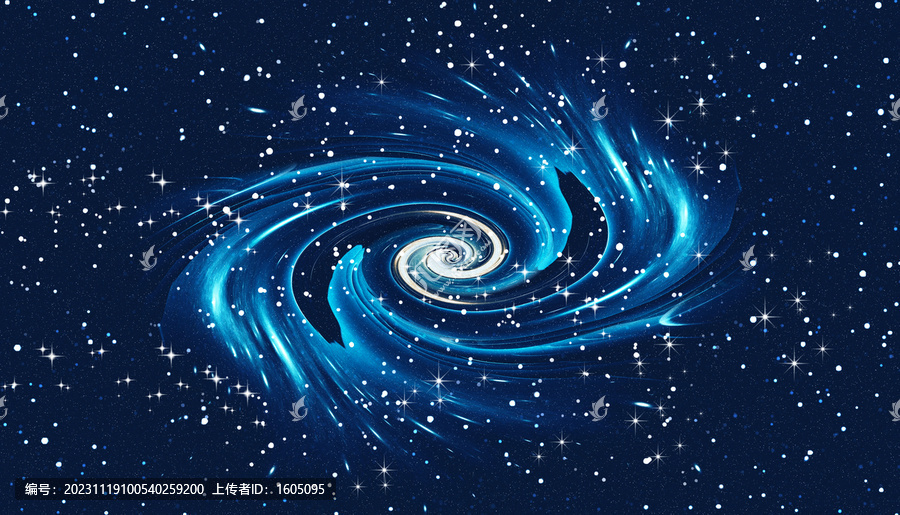 藍(lán)色星空背景圖