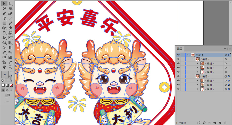 龍年窗花