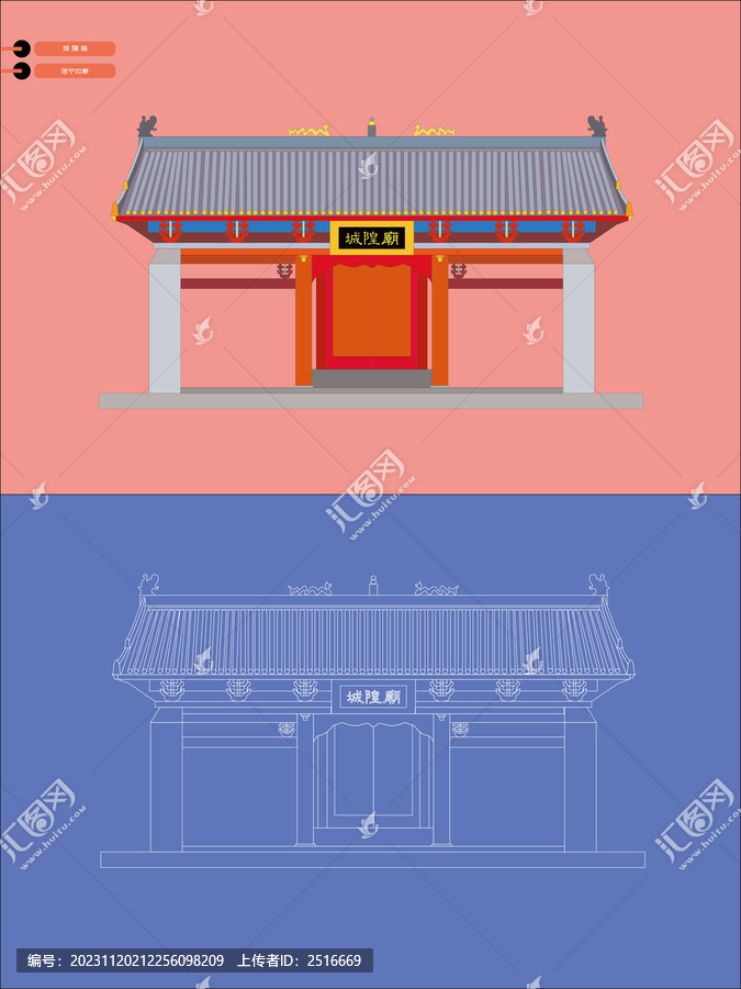 洛寧城隍廟門樓