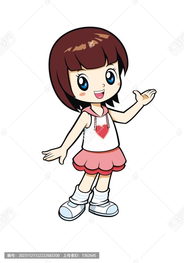 卡通可愛(ài)女孩