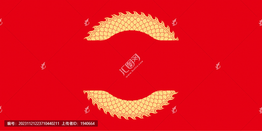 龍紋邊框矢量